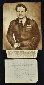 Dam Buster - Wing Commander Guy Gibson (1918-1944) - Autograph - a signed note inscribed 'Regret