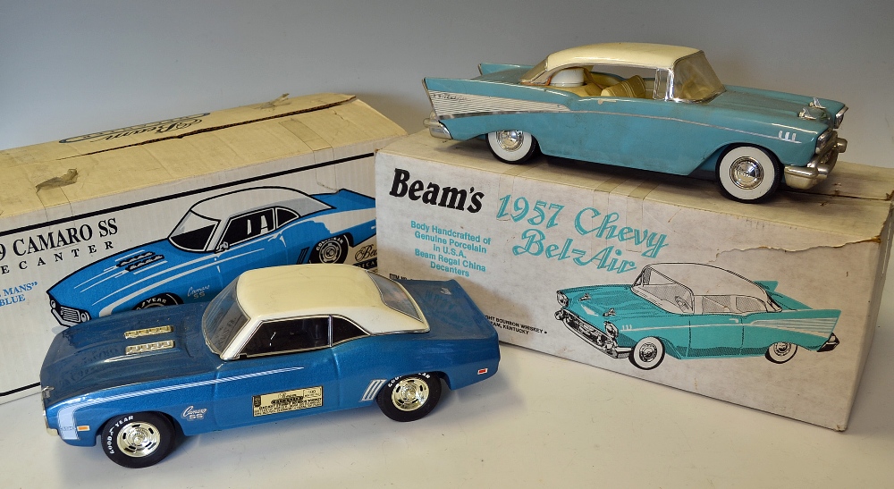 1957 Chevy Bel-Air Jim Beam Whisky Decanter together with 1969 Camaro SS Decanter both with original - Image 2 of 2