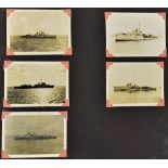 WWII British Navy Photo Album consisting of Naval scenes including Malta, Cape Town, Alexandria,