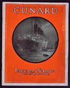 Scarce Cunard 1840-1929 Birthday Number Publication dated 4th July with information on the Life of
