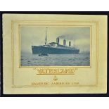 Maritime - Scarce "Vaterland" Publication Hamburg America Line 1914 a most impressive publication
