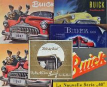 Automotive - Selection of 1940s Buick Car Brochures to include Buick 1939 Buick Eight, Buick La