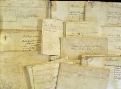 Derbyshire - 1703-1791 Hilton Hall Estate Archive of 19 deeds on parchment and paper, a most