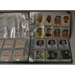 Selection of Football Cards in 2 Albums containing Barratt World Heroes, World Star Series, Merlin