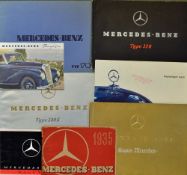 Automotive - Scarce 1930s Mercedes Benz Car Sale Brochures - to include a gold covered Mercedes Benz