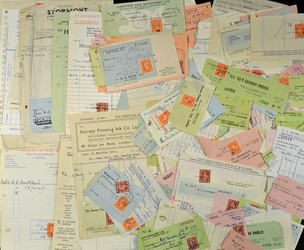 Assorted Selection of Commercial Bills c1950s with some earlier examples, also includes a - Image 2 of 2