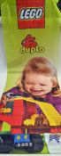 Lego Duplo silk shop display wall hanging poster 6ft x 23"