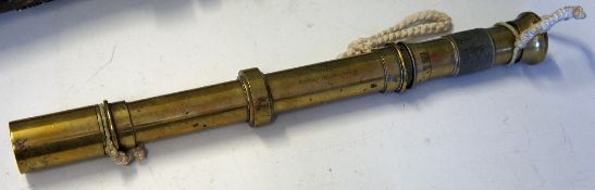 WWI Watson & Sons Brass Sighting Telescope date 1916 London, No4 MkIII measures 43cm approx. appears