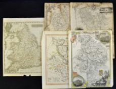 Selection of Mid-19th Century Maps to include England and Wales, Bedfordshire, Huntingdonshire (2)