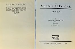 1900-1939 The Grand Prix Car Book - first edition 1949, by Laurence Pomeroy, illustrated by L.C.