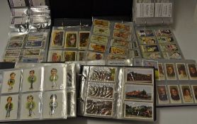 Selection of Cigarette and Tea Cards - in 7 Albums containing full sets Grandee, Wills, Castella,