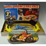 Rare Vintage Berwick Barry Sheene's Bike Race Game - race track, bikes with riders and handle bars