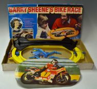 Rare Vintage Berwick Barry Sheene's Bike Race Game - race track, bikes with riders and handle bars