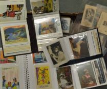 Mixed Selection of Postcards - some modern comical, theatrical postcards, real photograph cards,