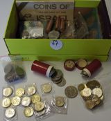 Selection of Modern British and American Coinage to include Half-Dollars, Dollars, £2 Coins, 50p