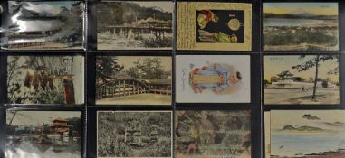 Early 20th Century Japanese Postcards - a good selection a Japanese related postcards from c.1910