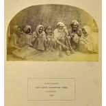 India - Punjab - Lahore Low Caste Tribe Changars Albumen Photo 1860s an early albumen photo