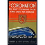 1937 London & North Eastern Railway 'The Coronation' The first Streamline Train King's Cross For