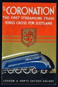 1937 London & North Eastern Railway 'The Coronation' The first Streamline Train King's Cross For