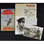 WWII - Air Vice Marshall James 'Johnnie' Johnson (1915-2001) - 'Flying Ace' Signed Book a signed