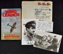 WWII - Air Vice Marshall James 'Johnnie' Johnson (1915-2001) - 'Flying Ace' Signed Book a signed