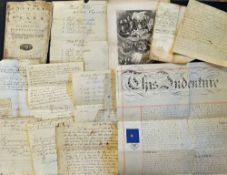 Interesting Archive of Documents for Kemp & Potter c.18th Century - a variety of various deeds,