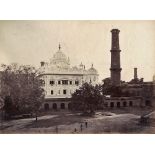 India and Punjab - Ranjit Singh Fort Albumen photograph of the tomb of Maharajah Ranjit Singh at