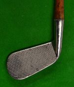 Rare Spalding Spring Face Model C mid iron with Carruthers style bore thro' hosel - c/w A.G Spalding