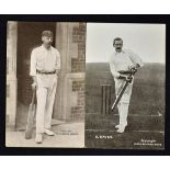 Surrey Cricket 'The Star Series' Postcards including photo cards of T. Hayward and E. Hayes both