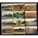 12x various Welsh golf club and golf links postcards from early 1900's onwards to incl 3x