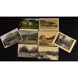 Interesting collection of 8x European golf club and golf links postcards from the early 1900's to
