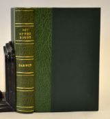 Darwin, Bernard -"Out of The Rough" 1st ed c.1930 - rebound in half leather, ribbed and gilt spine