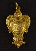 1950 Evening Dispatch Braids Golf Trophy 9ct gold medal - engraved on the reverse Kingston Golf Club