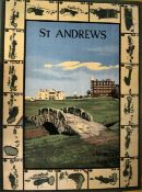 Large St Andrews Old Golf Course and Club House Axminster rug - made by Stoddard Johnstone