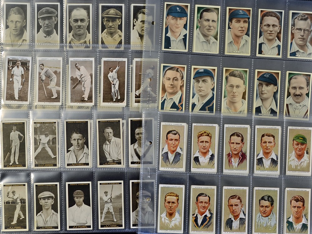 Assorted Selection of Cricket Cigarette Cards - to include 1928 Major Drapkin Australian & English