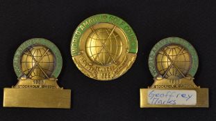 1988 World Amateur Golf team Championship winners silver gilt and enamel medal and 2x official