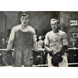 Boxing 1929 Primo Carnera Signed Print inscribed ' To my friend Harry Drake Windsor, 10/10/29, Primo