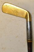 Geo Bussey & Co Pat steel socket brass blade putter - good stamp marks and very clean