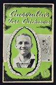 1948 'Australia's Test Cricketers' Book of Photographs published by Grant Hughes Ltd, London, with
