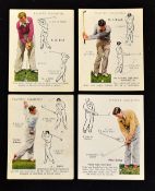 Selection of various golf trade and cigarette cards to incl John Player & Sons"Golf" featuring