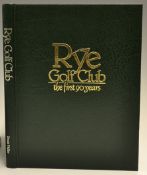 Vidler, Denis -"Rye Golf Club- The first 90 years" 1st ed 1984 green and gilt bound leather
