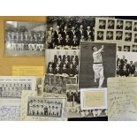 Selection of Mixed Cricket Photographs and Postcards includes South African Team in Australia,