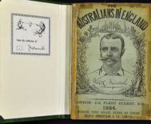 The Australians in England 1884 Book - a complete record of the cricket tour of 1884 edited by