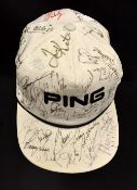Ping Golf Cap profusely signed by Major winners, Ryder Cup players et al just too many to count