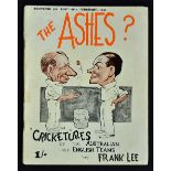 1937 'The Ashes?' Souvenir Cricket Booklet by Frank Lee 'Cricketures of the Australian and English