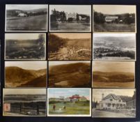 12x various English, Welsh and IOW golf club and golf links postcards from early 1900's onwards - 4x