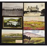 6x Railway Services golfing related postcards from the early 1900's onwards to incl Gleneagles