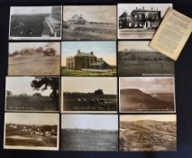12x various Welsh, IOW and English golfing postcards from 1917 onwards to incl Golf Links Rhosneigr,