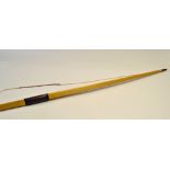 Fine Ron Taylor English Archery Longbow a self yew bow, the stave from Oregon, USA and was cut in