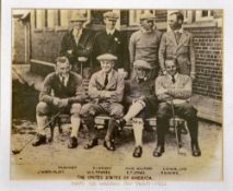 1921 First U.S Walker Cup Golf Team photograph - copy of the original photograph of the US team incl